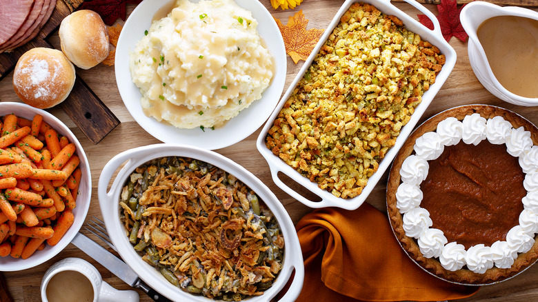 Assorted Thanksgiving casseroles