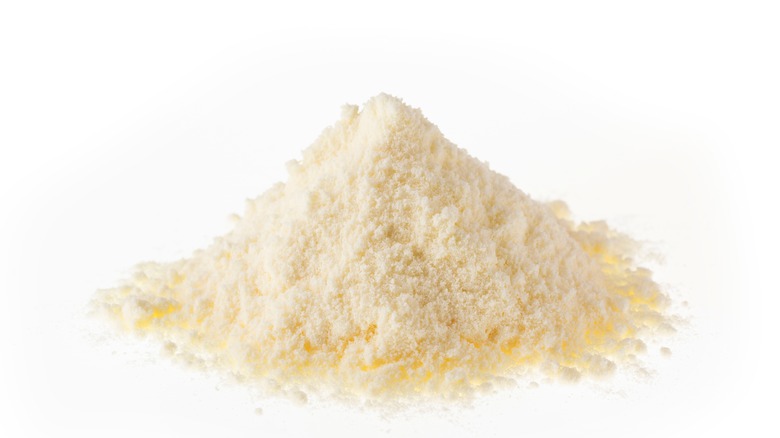 Pile of malt powder