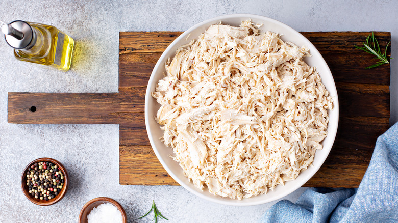 shredded chicken