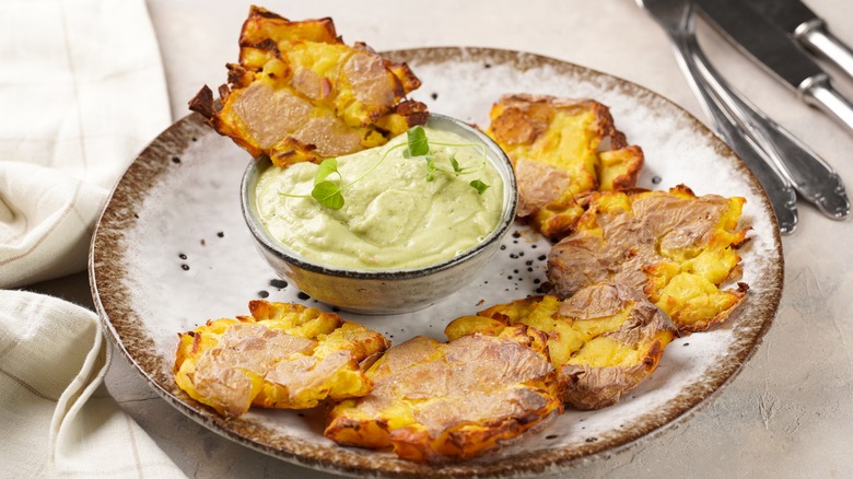 Guacamole and ranch dip