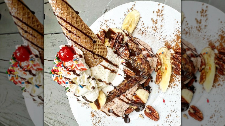 French toast sundae