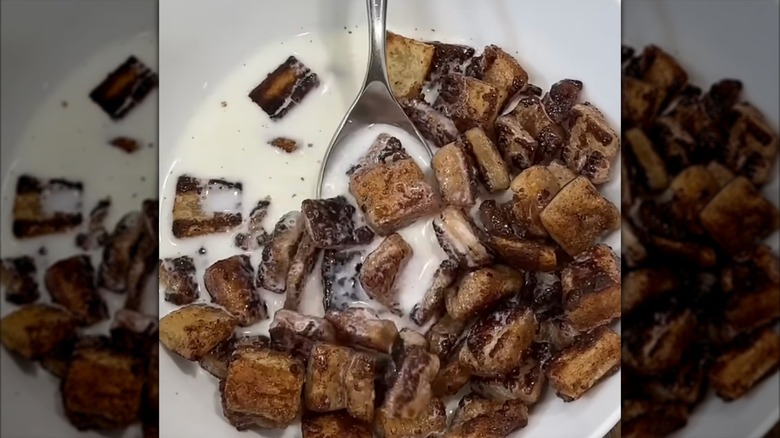 Bowl of French toast cereal