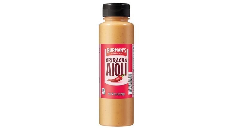Bottle of Burman's Siracha Aioli Spread