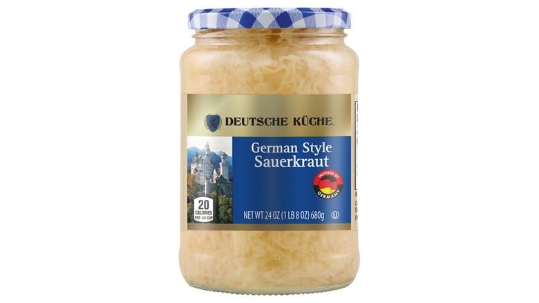 Jar of Deutsche Küche German Style Sauerkraut