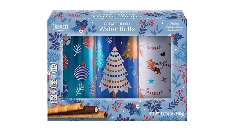 Box of Benton's Crème Filled Wafer Rolls