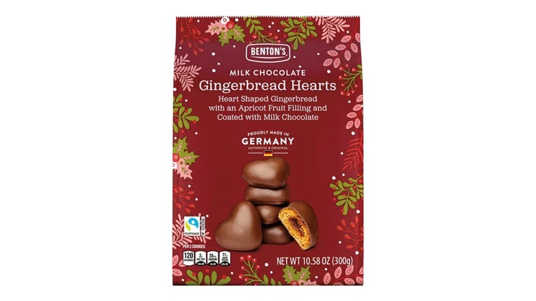 Package of Benton's Milk Chocolate Gingerbread Hearts