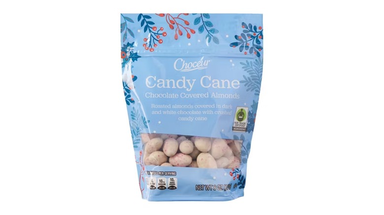 Bag of Choceur Candy Cane Chocolate Coated Almonds