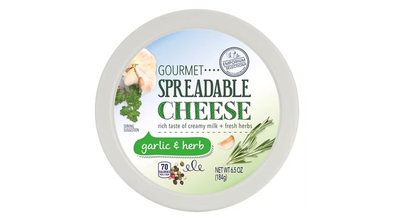Tub of Emporium Selection Garlic & Herb Gourmet Spreadable Cheese