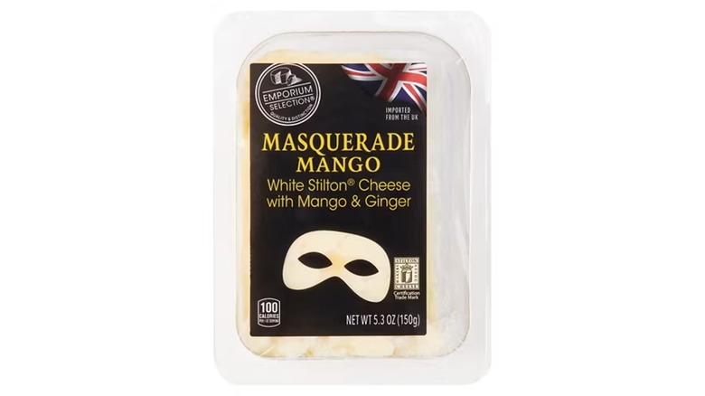 Package of Emporium Selection White Stilton with Mango and Ginger Cheese