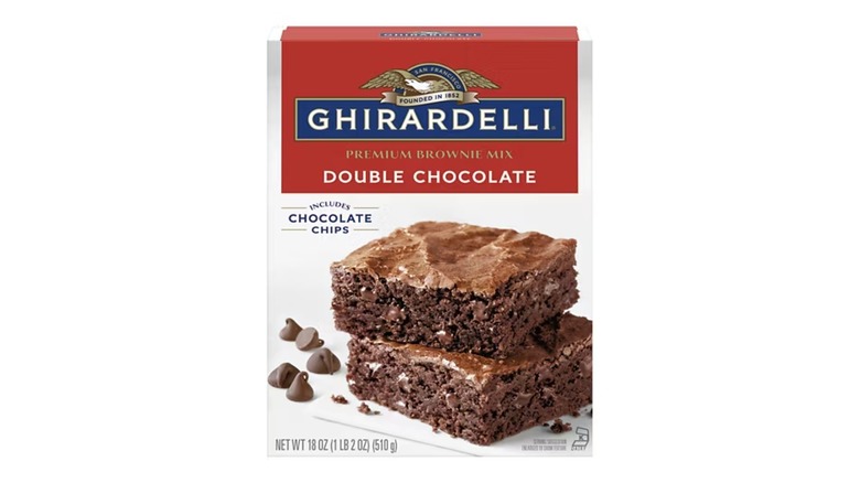 Box of Ghirardelli Double Chocolate Brownie Mix
