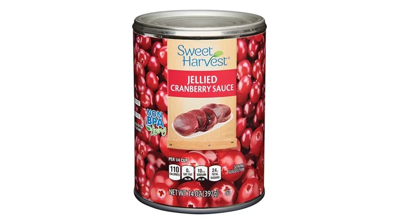 Can of Sweet Harvest Jellied Cranberry Sauce