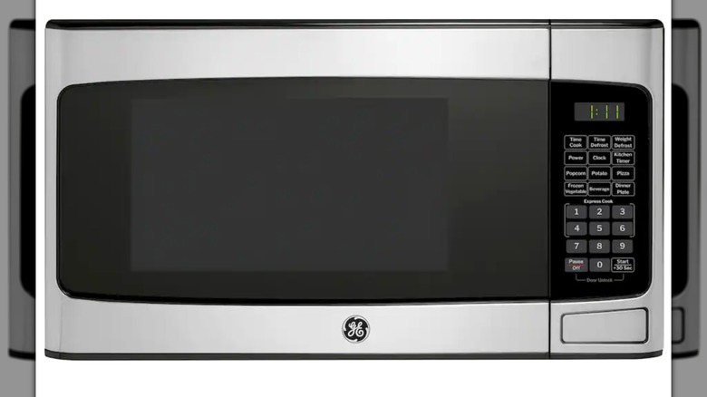 GE Countertop Microwave on a white background
