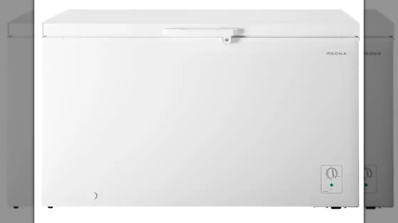 Insignia Chest Freezer on a white background