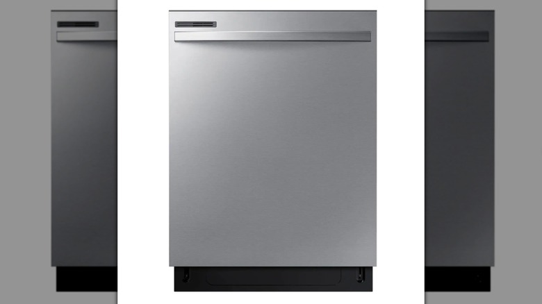Samsung Hybrid Tub Dishwasher on a white background