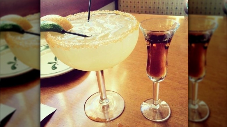 margarita with amaretto shot