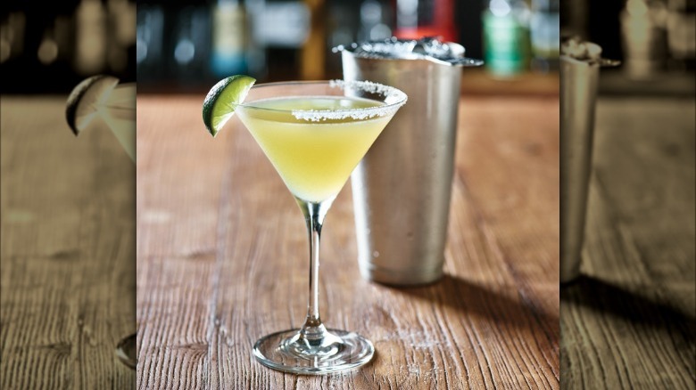 margarita and cocktail shaker