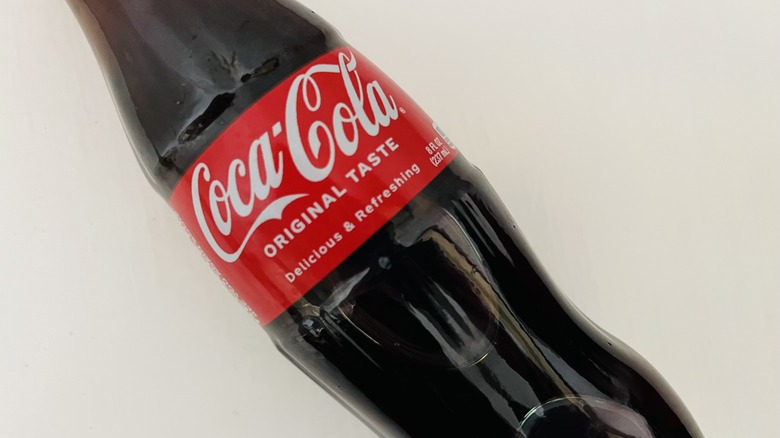Glass bottle of Coca-Cola