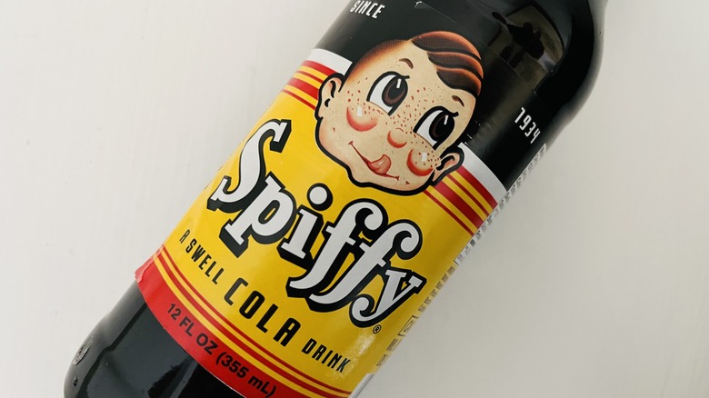 Glass bottle of cola