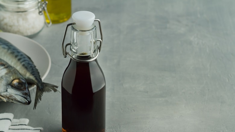 Fish sauce in bottle