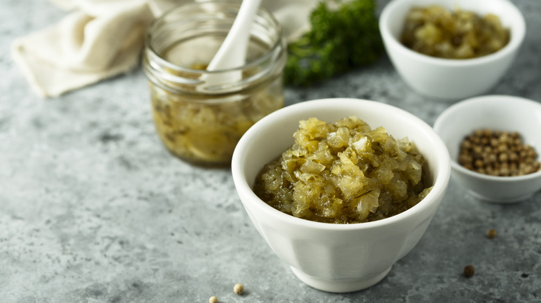 Small bowl of relish