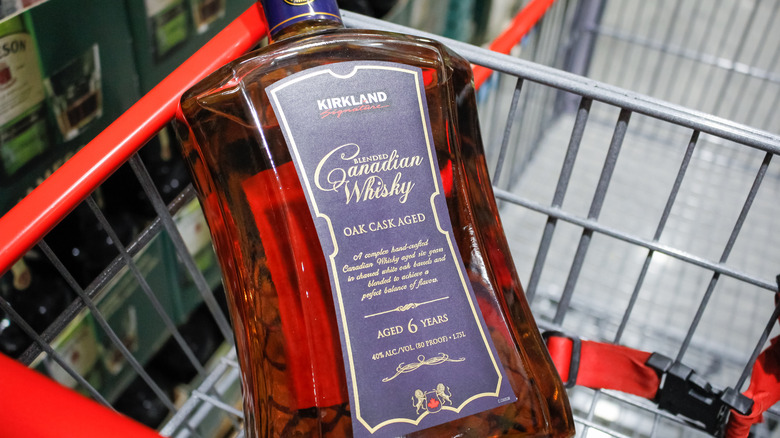 Bottle of Kirkland Signature Blended Canadian Whisky