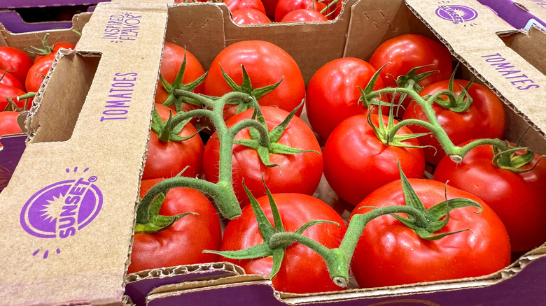 Box of tomatoes