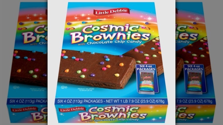 Little Debbie Cosmic Brownies on white background