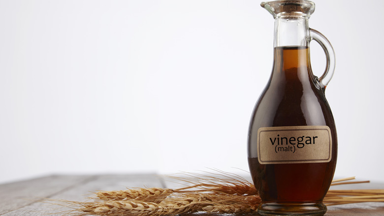 Bottle of malt vinegar