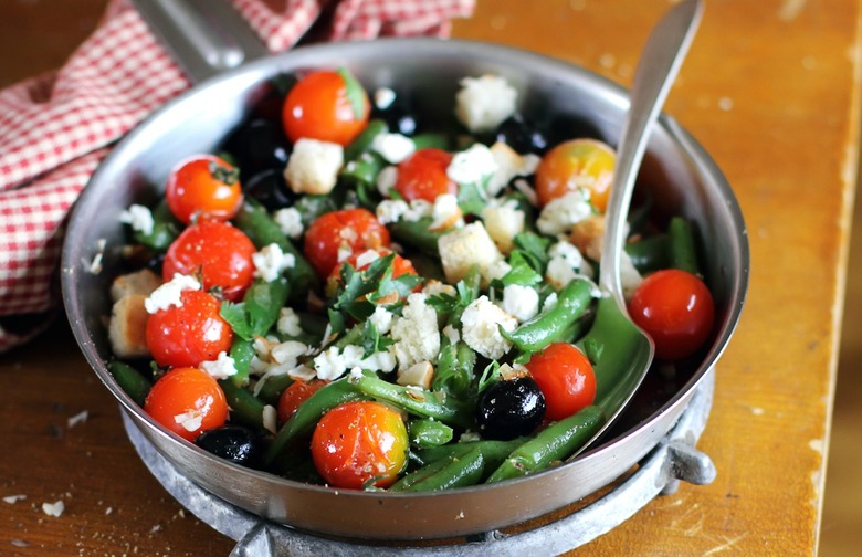 Roasted Green Bean, Tomato, and Feta Salad