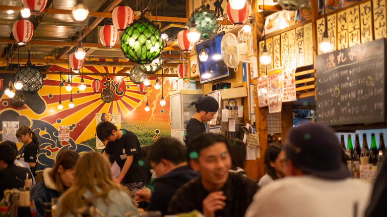 Izakaya restaurant interior
