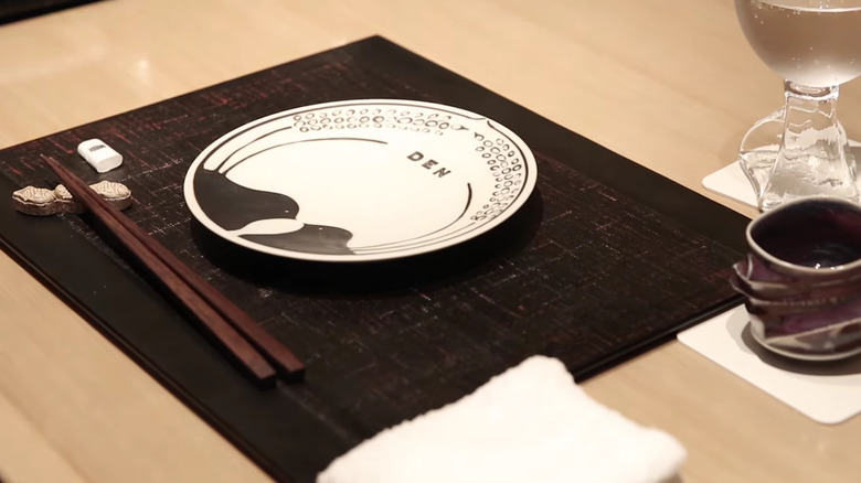 Place setting at Den