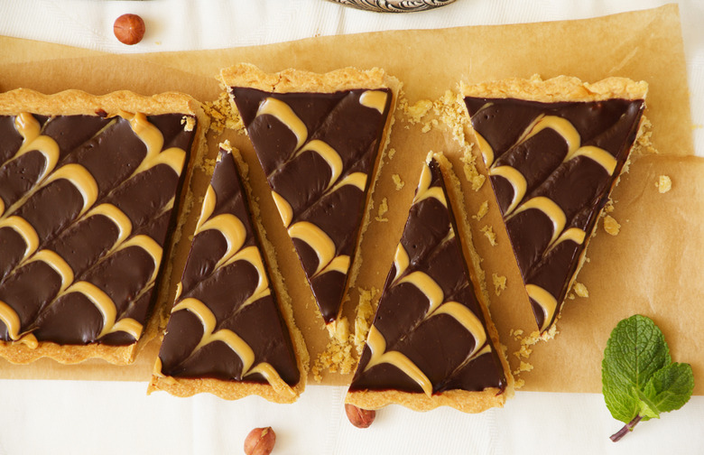 Peanut Butter Fluff and Chocolate Tart