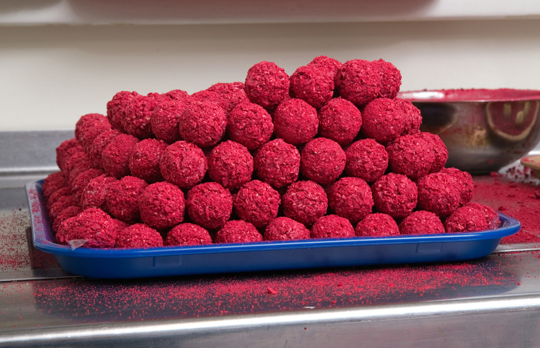 White Chocolate Hibiscus Truffles