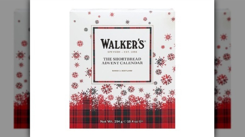 Walker's advent calendar on white background