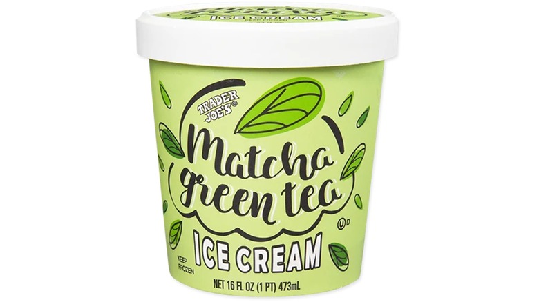 Matcha flavored ice cream