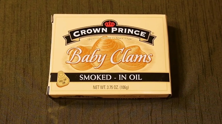 Crown Prince canned baby clams