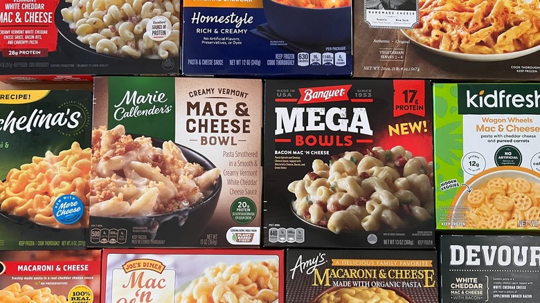 Frozen mac & cheese boxes
