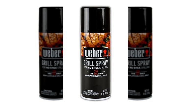 Weber no-stick grill spray