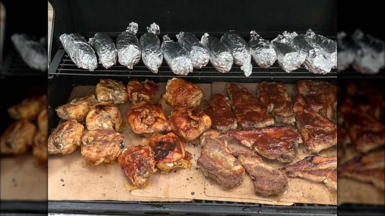 Yoshi copper grill mat set