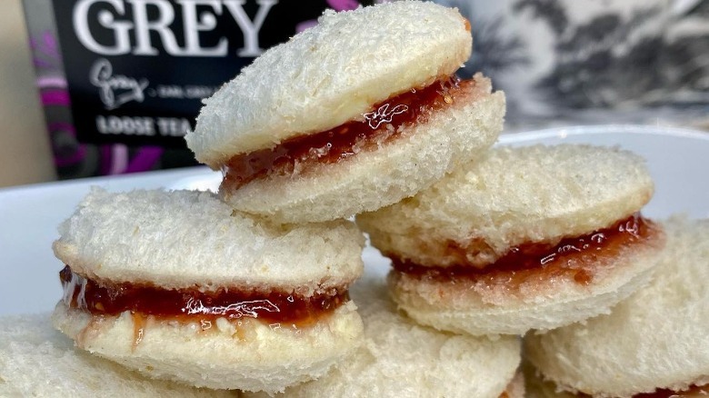 Jam Penny sandwiches stacked