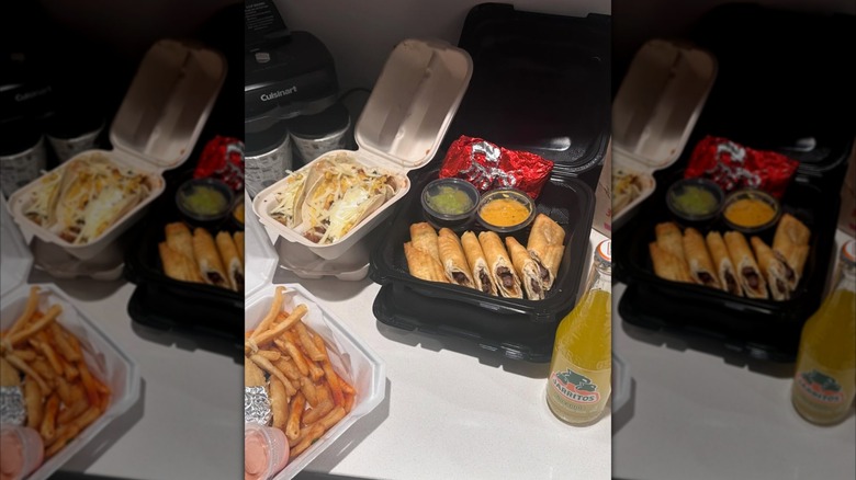 Selection of Hot Head Burritos food