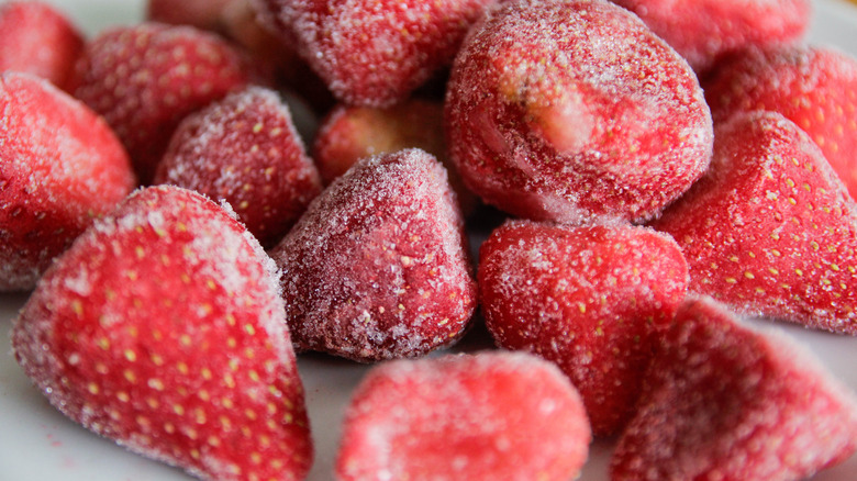 Frozen strawberries