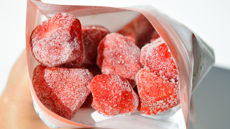 Frozen strawberries