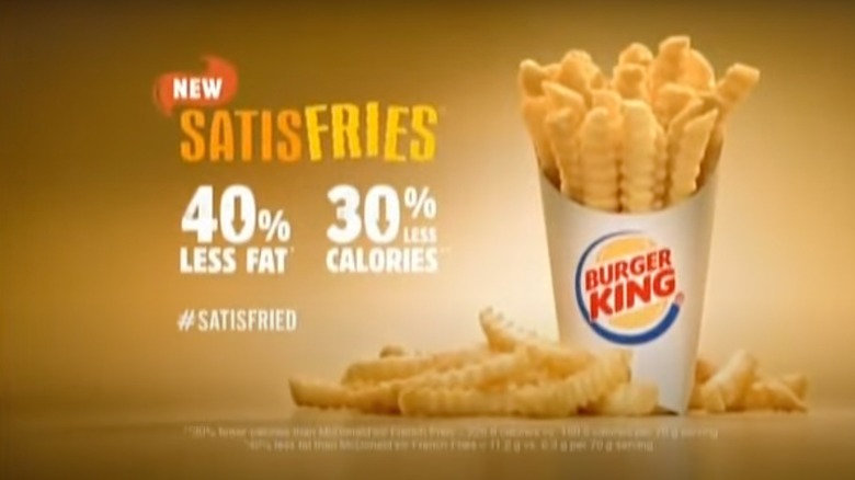 Still from a Burger King Satisfies commercial
