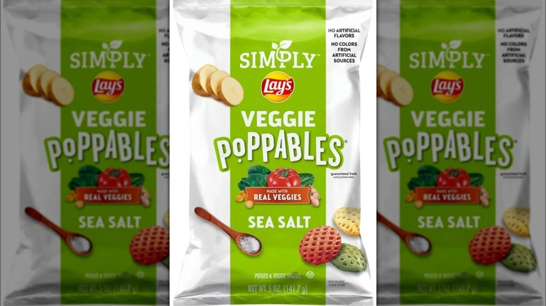 simply lay's veggie poppables bag