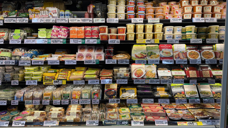 Various cold products at Trader Joe's