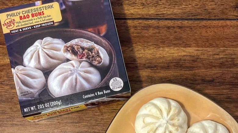 Trader Joe's Philly Cheesesteak Bao Buns