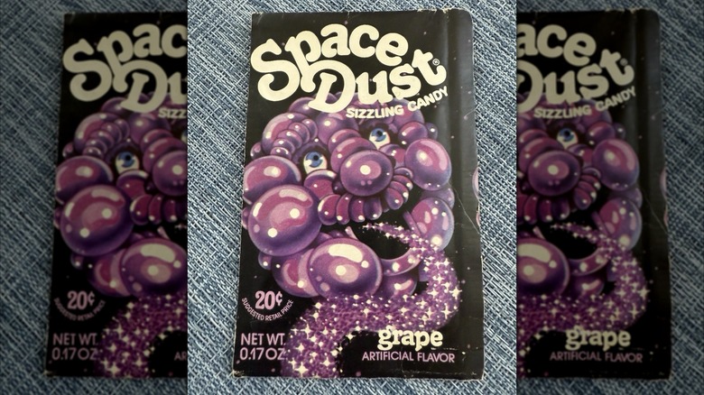 Box of grape-flavored Space Dust candy