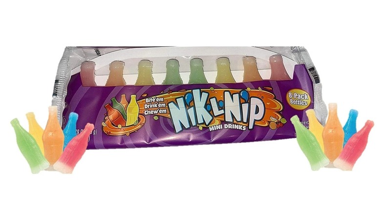 Package of 8 assorted Nik-L-Nip mini drink bottles