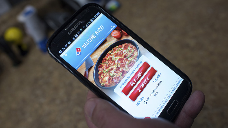 Domino's Pizza phone app